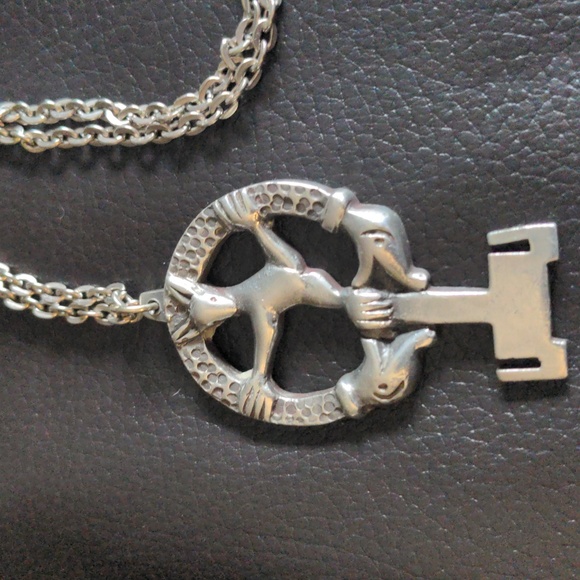 1970's Jorgen Jensen Pewter Necklace - Picture 2 of 4